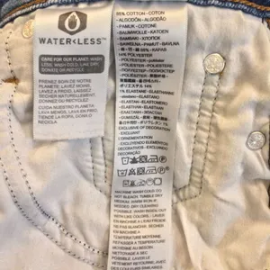 Levi’s Wedgie Straight Jeans 27 button fly raw hem thumbnail 10