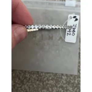 Sahira‎ Jewelry Design Silver Tone Tennis Bracelet Rhinestone Sparkle thumbnail 2