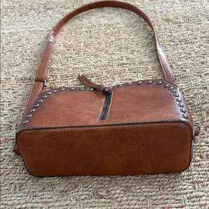 Sam & Hadley Brown Studded Shoulder Bag thumbnail 4