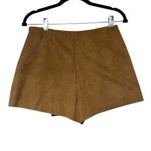 Hyfve Faux Suede Moto Jacket‎ and Skort Set Cognac Brown Sz M cowgirl festival thumbnail 12