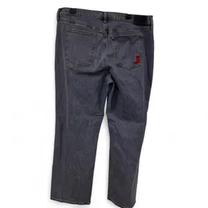Abercrombie Fitch Women's 34" 18 Jeans 90s Straight Ultra High Rise Embroidered thumbnail 4