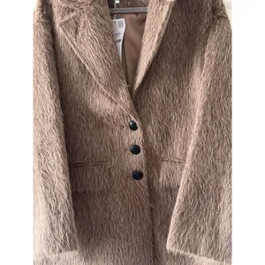 Women Faux Fur Jacket Soft Warm Plush Coat Outerwear Elegant Chic thumbnail 5