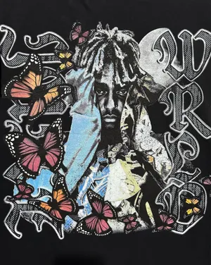 Juice Wrld 999 Club Rapper Butterfly Shirt thumbnail 4