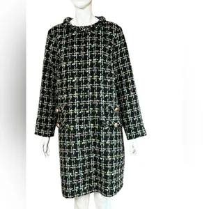 Tuckernuck Holly Tinsel Tweed Long Sleeve Jackie Dress Size Large. A1 thumbnail 4