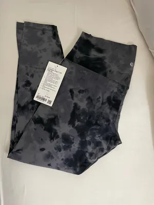 Lululemon Align 28” Pants Pitch Gray Diamond Dye High-Waisted Leggings Size 14 thumbnail 6