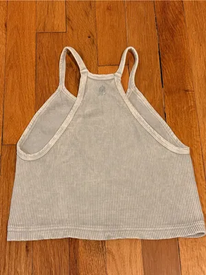 FP Movement by Free People Happiness Runs‎ Tank Top Stone Eagle Grey size XS/S thumbnail 4
