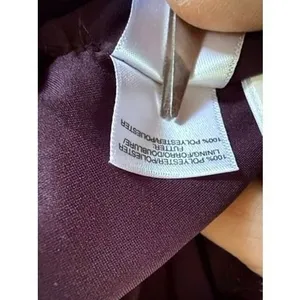 Rachel Rachel Roy Floral Metallic‎ Pleated Caron Wrap Midi Dress 24W Burgundy thumbnail 14