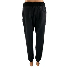 Yidarton Womens Black Striped Trim Drawstring Athletic Jogger Sweat Pants Size M thumbnail 4