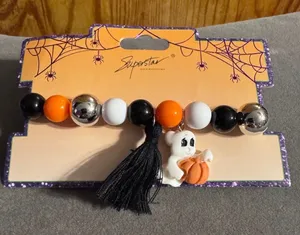 Superstar Accessories Ghost Halloween Stretch Bracelet Multiple thumbnail 1