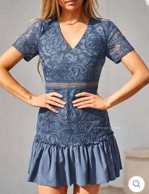 JAUS Mini Dress Blue Size XS thumbnail 1