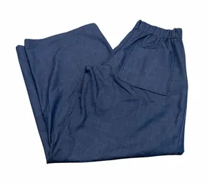 ZARA wide leg denim trouser thumbnail 1