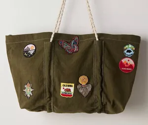 Free People Been There Badge Tote Bag NWT thumbnail 1