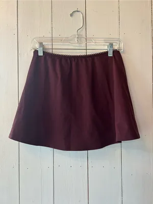 wild fable Burgundy A-Line Skort thumbnail 2