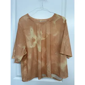 Fabletics Abstract Sheer Mesh Oversized Workout Top 3X thumbnail 3