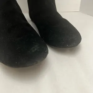 Gianni Bini Black Suede Slouch Knee High low heel Boots Foldover Cuff Size 8M thumbnail 4