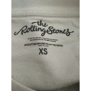 The Rolling Stones Pop‎ Art Tongue Graphic Sweatshirt Off White XS Oversized thumbnail 9