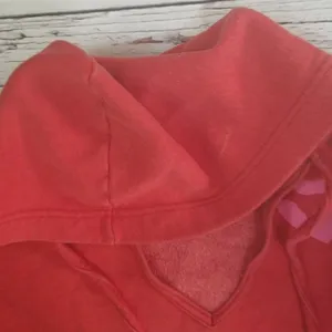 PINK - Victoria's Secret vneck pullover logo winter warm hooded hoodie sz XS thumbnail 6
