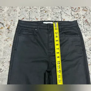 HIDDEN JEANS Coated High Waist Flare Jeans size 30 black thumbnail 8