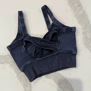 Free People Movement Good Karma ScoopNeck CrossBack Sports Bra Women’s XS/S Gray thumbnail 5