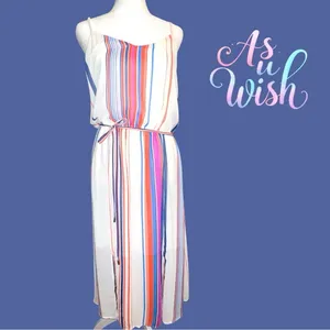 As U Wish Multicolor Striped Dress thumbnail 2