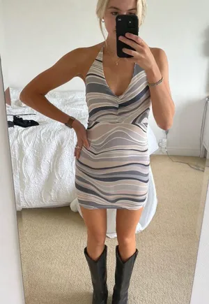 Halter Sundress Black Size M thumbnail 3