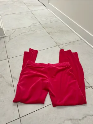 NEW Juicy Couture Hot Pink Velour Track Pants Size Large thumbnail 4
