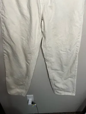 BDG High Rise‎ Baggy Cream Denim Jeans thumbnail 4