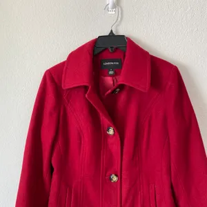 Red Wool Blend Coat Size Small thumbnail 2