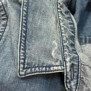 Madewell Chambray Frayed Hem Button Down Shirt Dress thumbnail 11