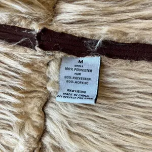 Vintage Y2K indie boho Forever brown faux suede and faux fur lined jacket medium thumbnail 6