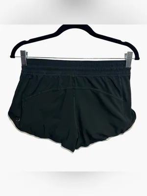 Lululemon Run Speed Short Size 2 Black Blue Stripe Lined 2.5” Running Shorts thumbnail 4