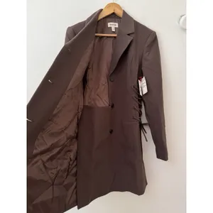 NWT Open Edit Corset Blazer Mini Dress Women’s Size Small Brown thumbnail 4