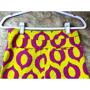 Anthropologie 'Cartonnier' Tailored Remy Shorts Hot Pink Yellow Green sz 4 thumbnail 10