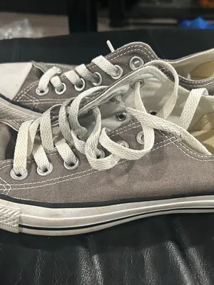 Converse White and Black Women’s Size 37.5 Canvas Sneakers Label thumbnail 5