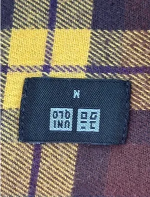 Uniqlo Women’s Medium Oversized Flannel Relaxed Fit Scooped Hem Shirt Lumberjack thumbnail 8