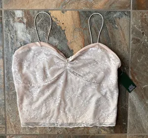 Wild Fable Lace Cami Top NWT Size XL Cream Dreamy Fairycore thumbnail 1