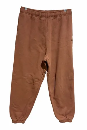 Aritzia TNA Sweatfleece Cozy Fleece Mega Fit Joggers Sweatpants Brown Medium thumbnail 1