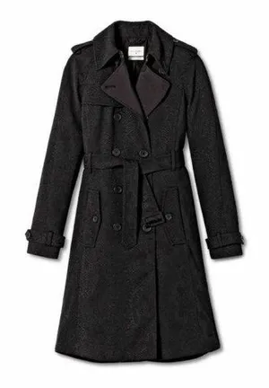 Altuzarra x Target • Black Snakeskin Pattern Trench Coat thumbnail 1