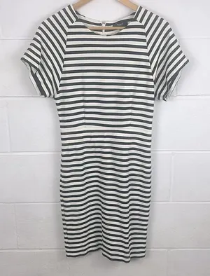 Madewell striped upstage dress thumbnail 1