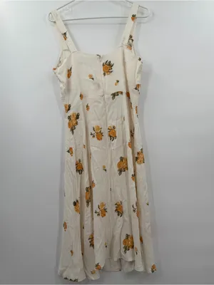 Reformation FrankFort Dress Floral Print Size 12 thumbnail 2