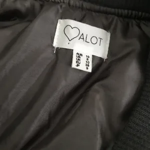 NEW LF Stores Charcoal Gray Bomber Jacket thumbnail 3