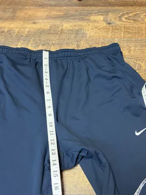 Nike Dri-FIT Running Joggers SweatPants Womens XXL 2XL Blue Zip Ankle 339669-475 thumbnail 6