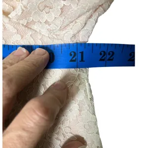 Vintage Lady Irene Lace Ruffle Peignoir Robe L Ivory Pink Ribbon Nylon Nightgown thumbnail 9