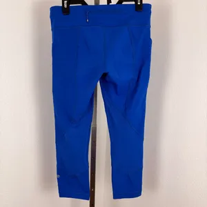 Lululemon cobalt blue cropped leggings thumbnail 5