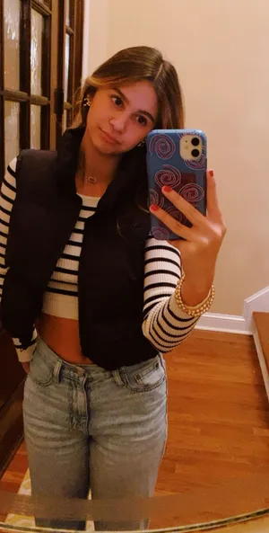 striped crop top Multiple thumbnail 1