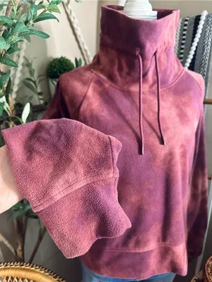 Old Navy Tie Dye Fleece Funnel Neck Pullover Sweatshirt Large thumbnail 3