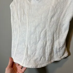 Arianne Lingerie White Floral Jacquard Lace Trim Corset Cami Top Small Canada thumbnail 3