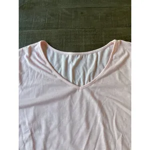 Women's Pink‎ V Neck Short Sleeve Tee Size Large thumbnail 5