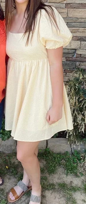 Mabel Puff Sleeve Mini Dress thumbnail 1