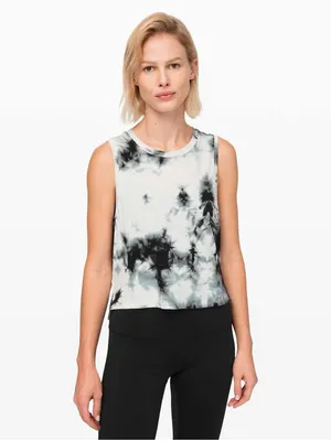 LULULEMON Train to Be Tank in *Shibori - Deep Coal / Deep Coal Sz. Medium thumbnail 3